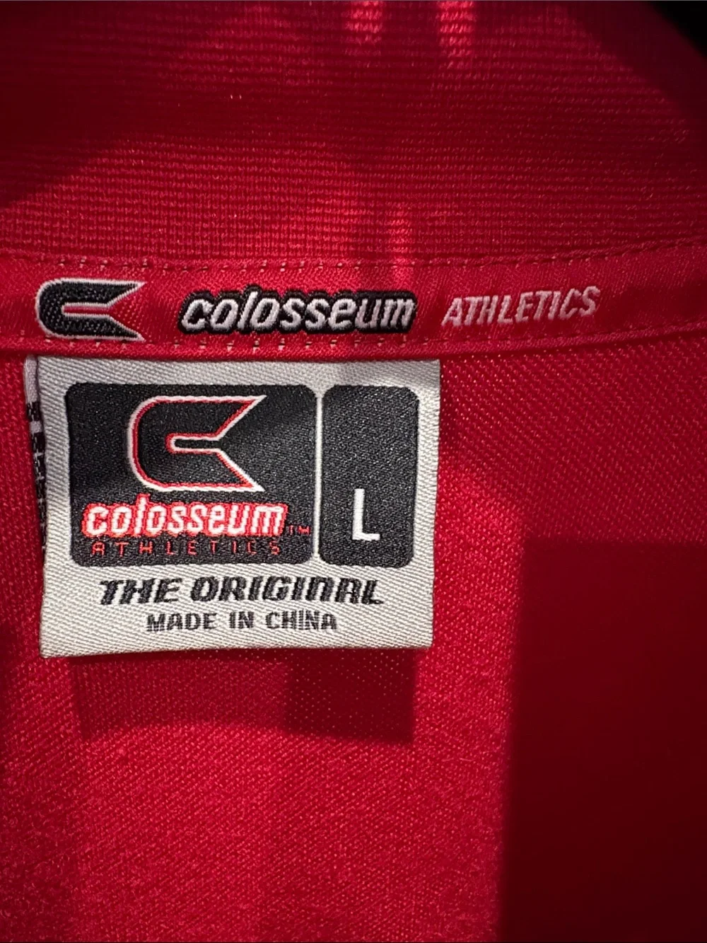 NCAA Arkansas Razorbacks Men's Red White Zip-Front Track Jacket - Large